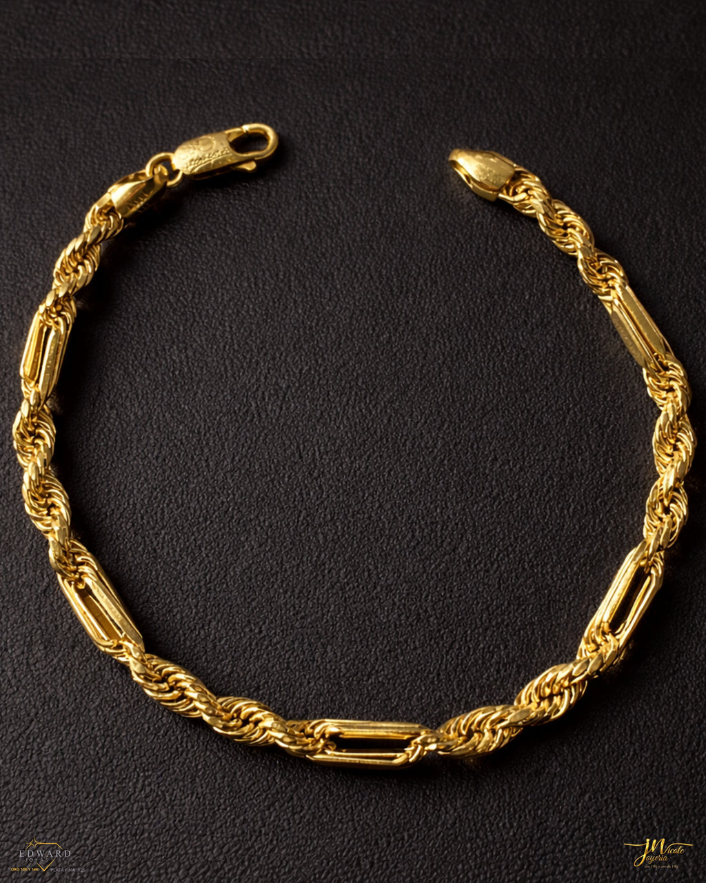 Pulsera torzal fígaro 4.5mm