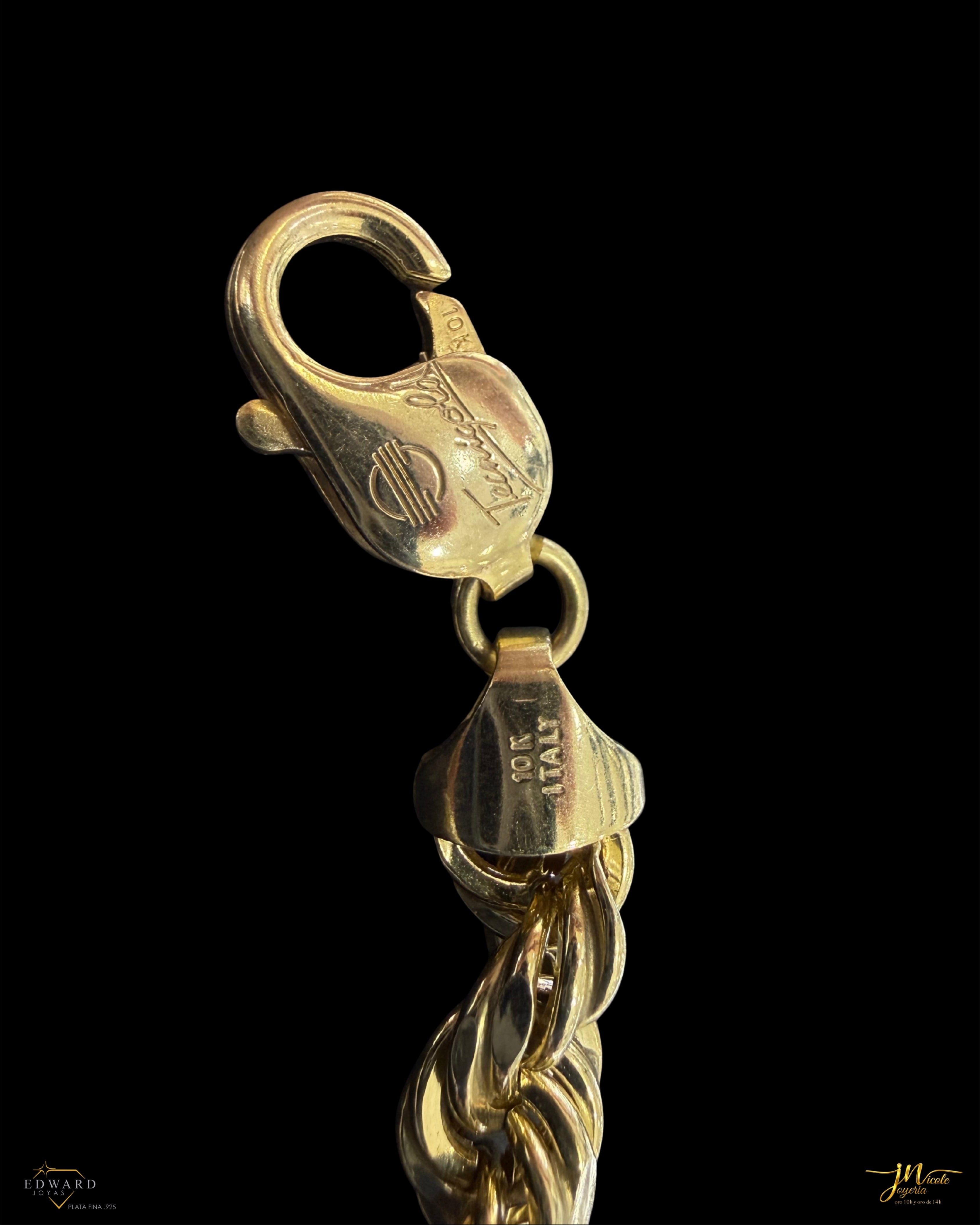 Pulso Torzal en Oro 10K de 7mm