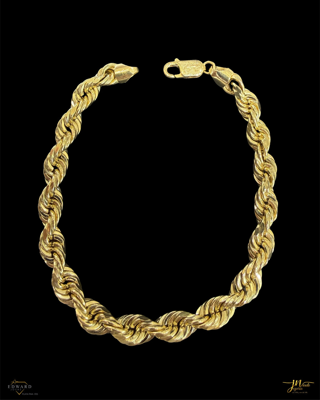 Pulso Torzal en Oro 10K de 6mm