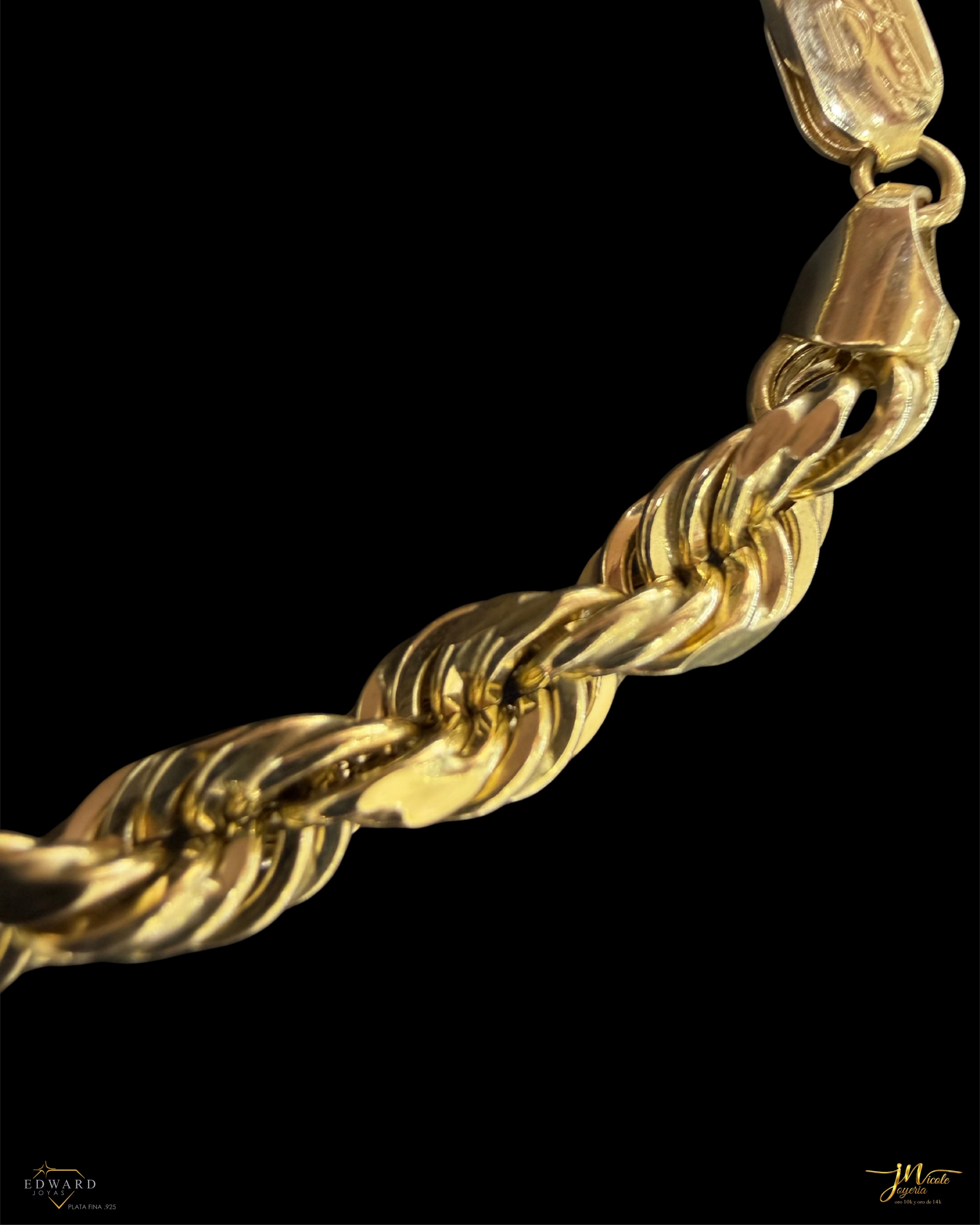 Pulso Torzal en Oro 10K de 6mm