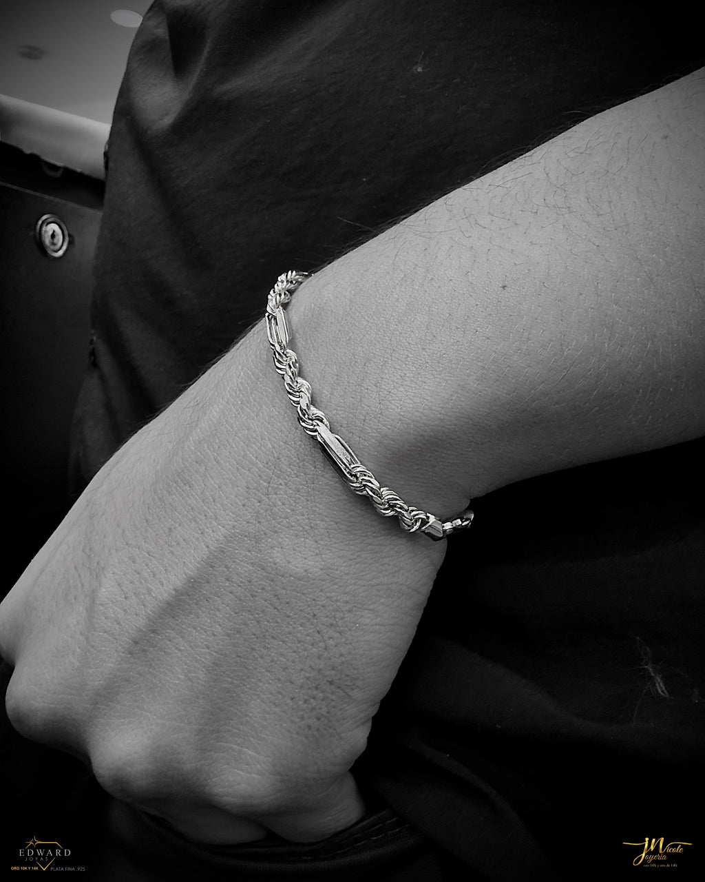 Pulsera torzal fígaro 4.5mm