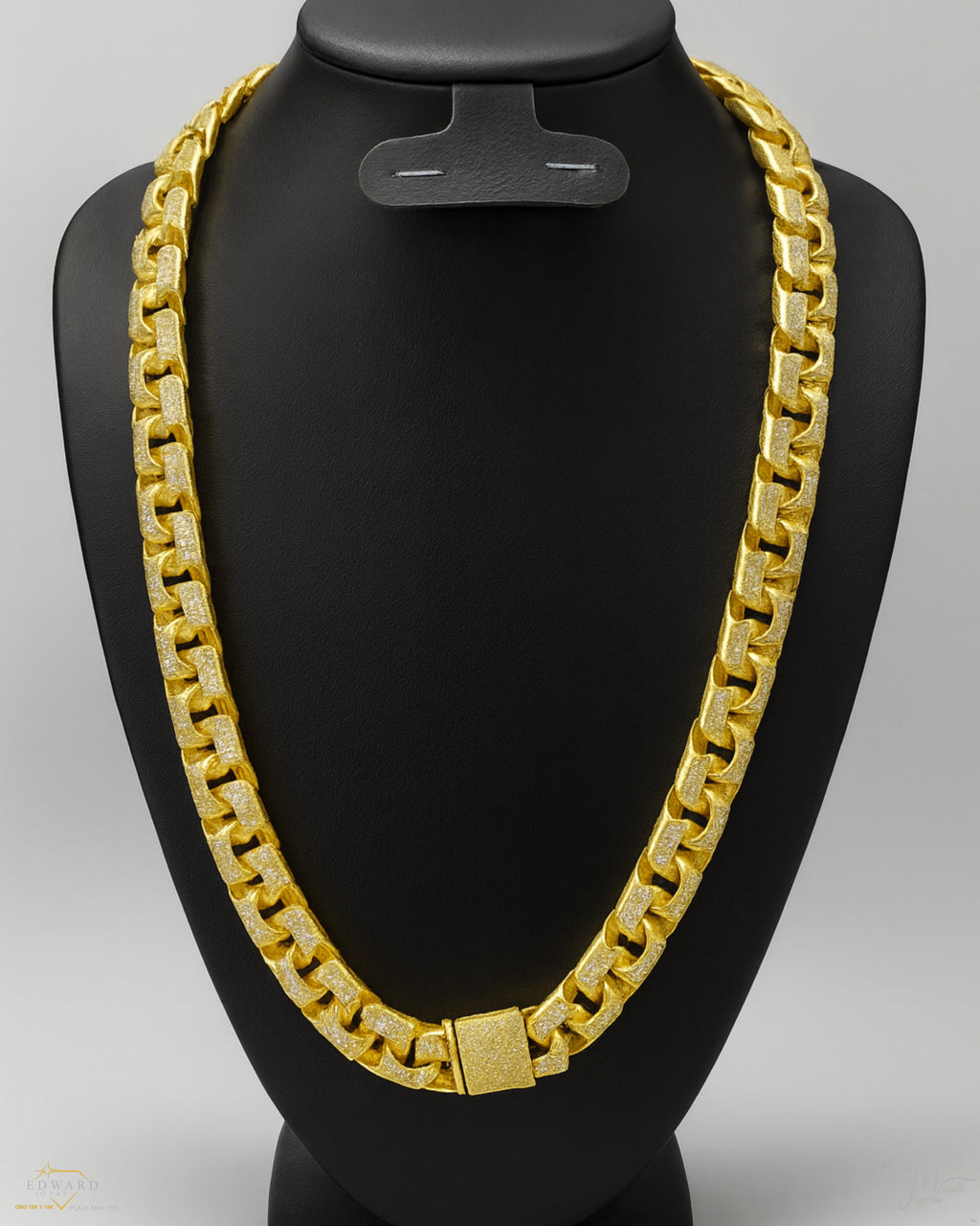 Cadena en tejido chino 10k de 13mm