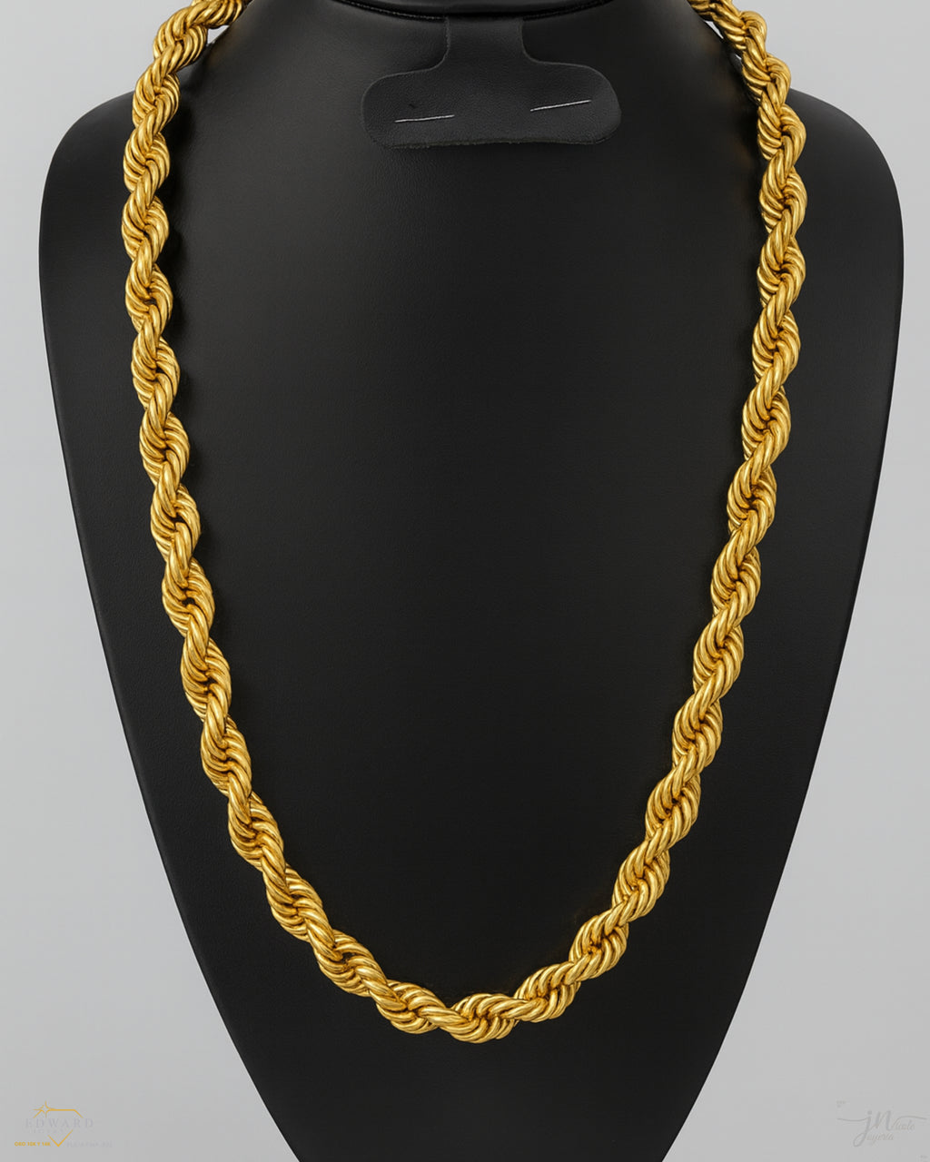 Cadena torzal en oro 10k de 10mm