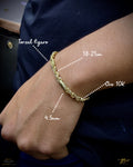 Pulsera torzal fígaro 4.5mm