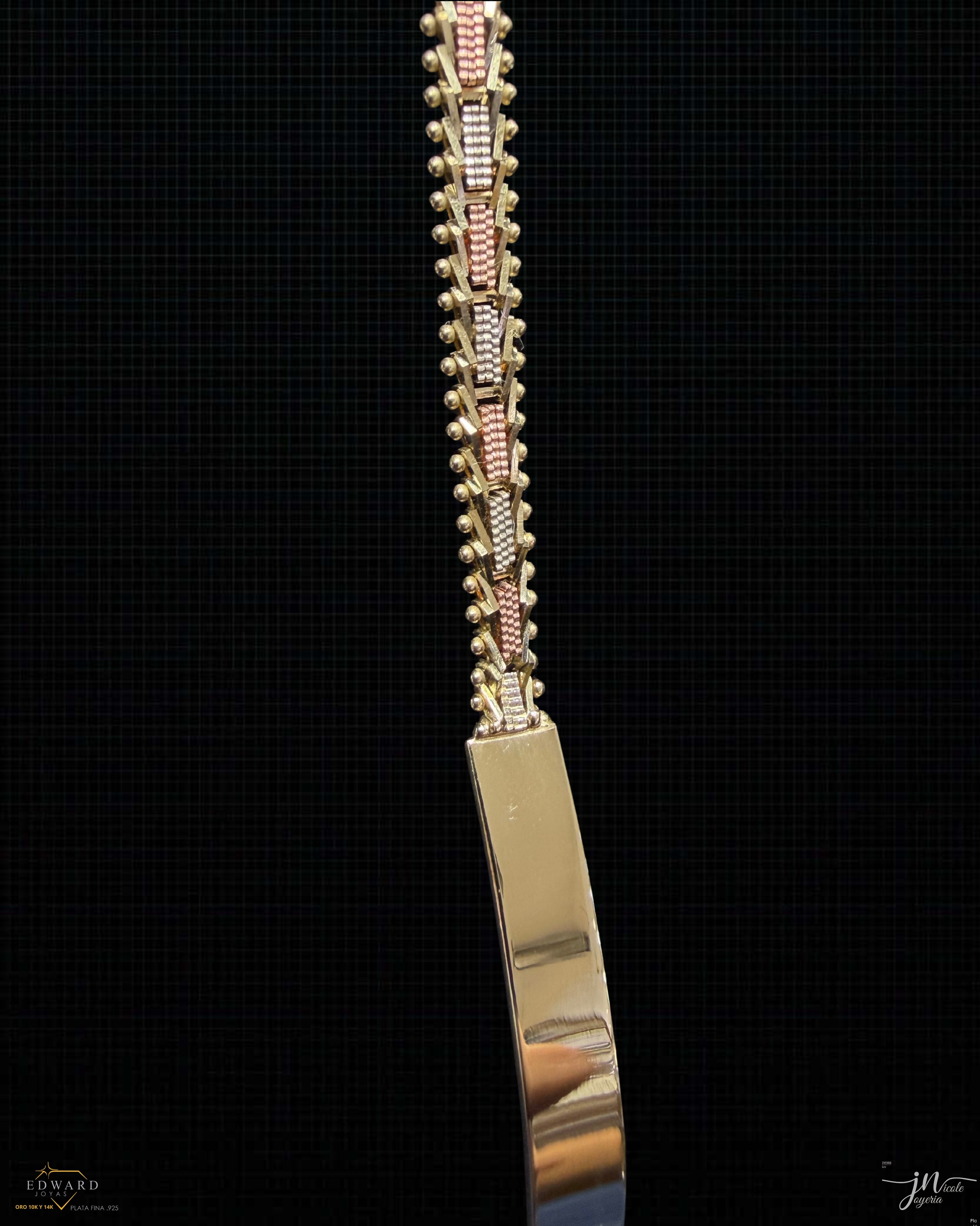 Esclava Crown Three Gold en oro de 10K