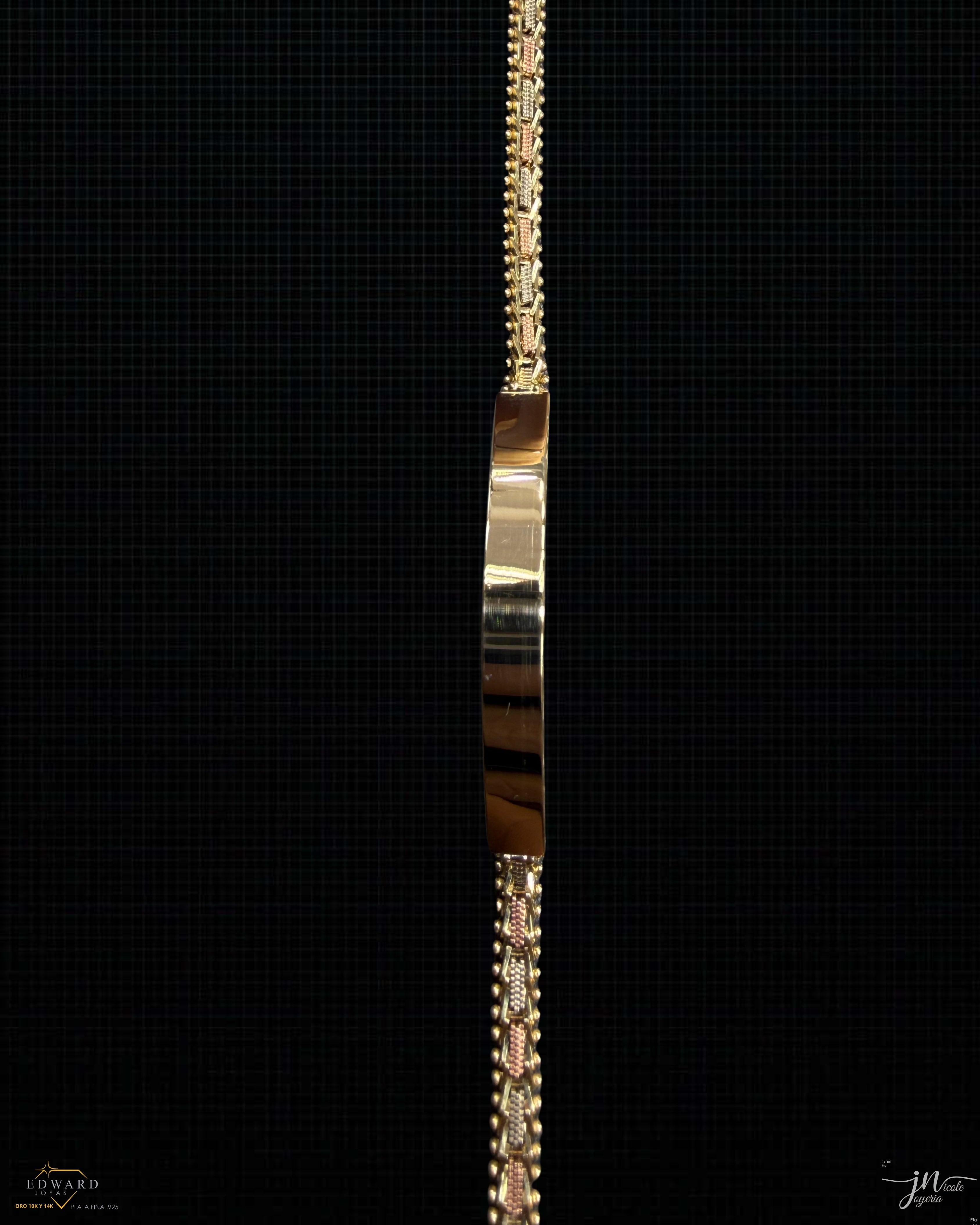 Esclava Crown Three Gold en oro de 10K